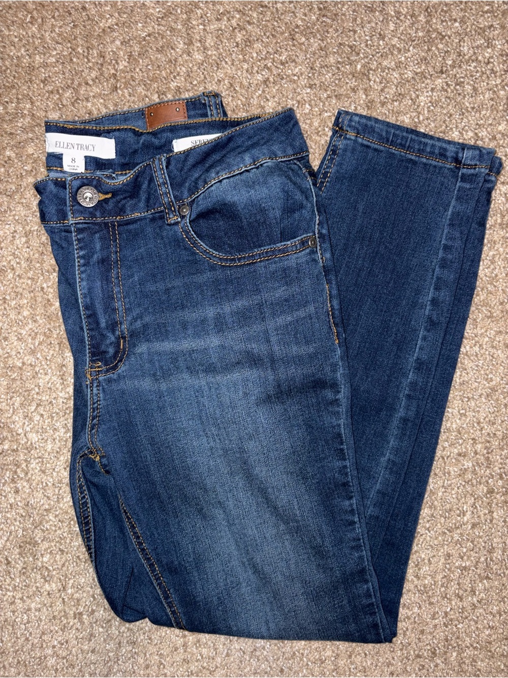 Ellen Tracy Indigo Skinny Jeans
